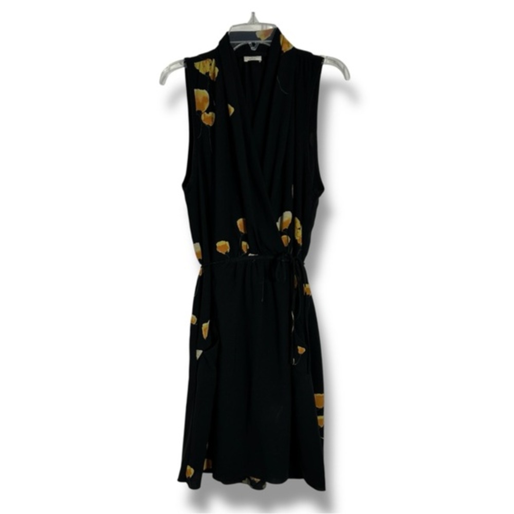 Wilfred Sabine Black Tie Belt Floral Print, Twee Mini Dress Size Small - “Alaiya
